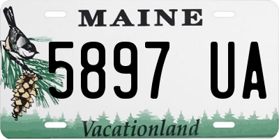 ME license plate 5897UA