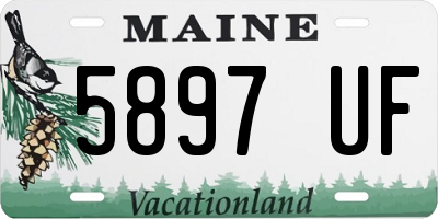 ME license plate 5897UF