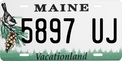 ME license plate 5897UJ