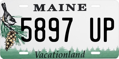 ME license plate 5897UP