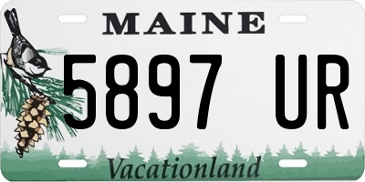 ME license plate 5897UR