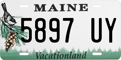 ME license plate 5897UY