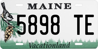 ME license plate 5898TE