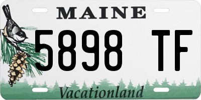 ME license plate 5898TF