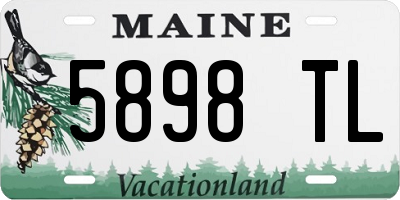 ME license plate 5898TL