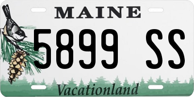ME license plate 5899SS
