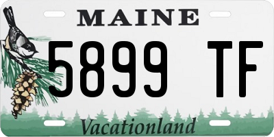 ME license plate 5899TF