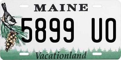 ME license plate 5899UO