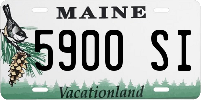 ME license plate 5900SI