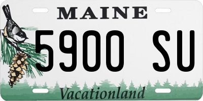ME license plate 5900SU