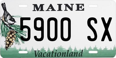 ME license plate 5900SX