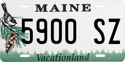 ME license plate 5900SZ