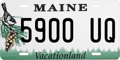 ME license plate 5900UQ