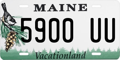 ME license plate 5900UU