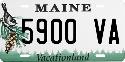 ME license plate 5900VA