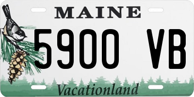 ME license plate 5900VB