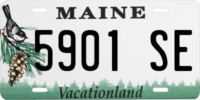 ME license plate 5901SE
