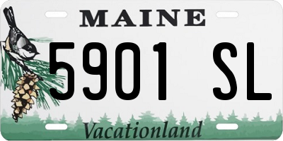 ME license plate 5901SL