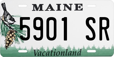 ME license plate 5901SR