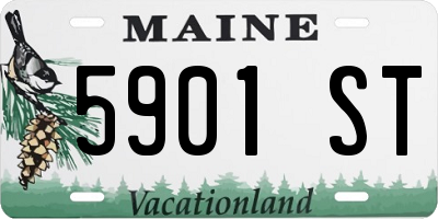 ME license plate 5901ST