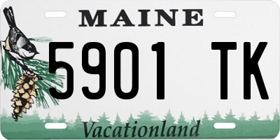 ME license plate 5901TK