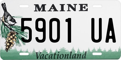 ME license plate 5901UA