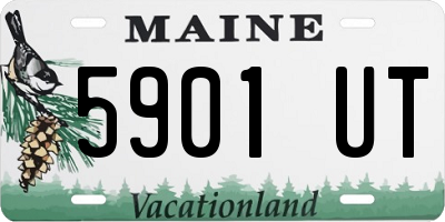 ME license plate 5901UT