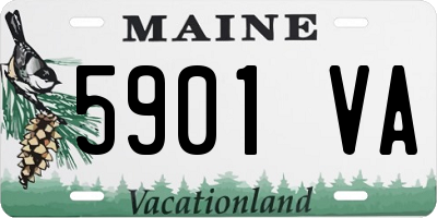 ME license plate 5901VA