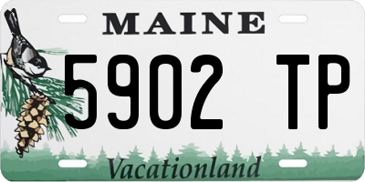 ME license plate 5902TP