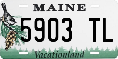 ME license plate 5903TL