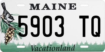 ME license plate 5903TQ