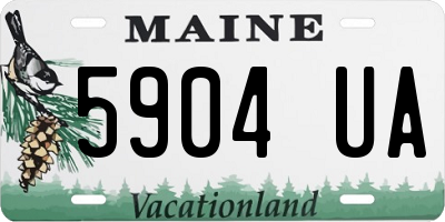 ME license plate 5904UA