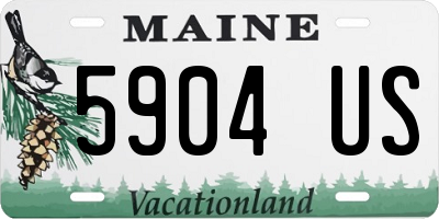 ME license plate 5904US