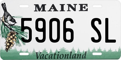ME license plate 5906SL
