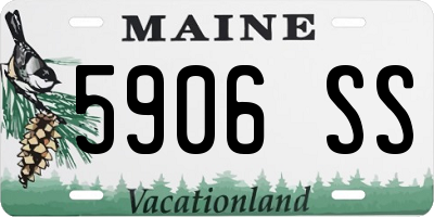 ME license plate 5906SS