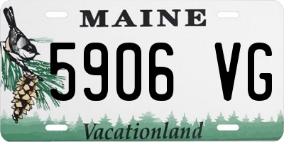 ME license plate 5906VG