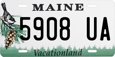 ME license plate 5908UA