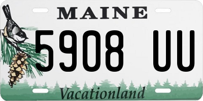 ME license plate 5908UU