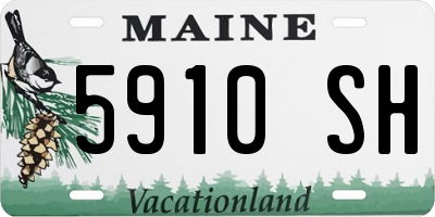 ME license plate 5910SH