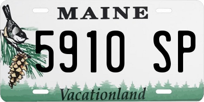 ME license plate 5910SP
