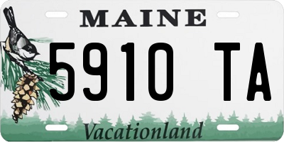 ME license plate 5910TA
