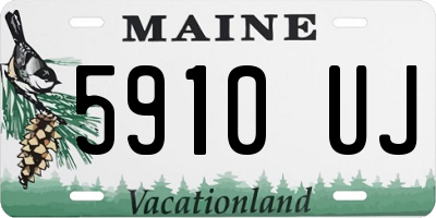 ME license plate 5910UJ