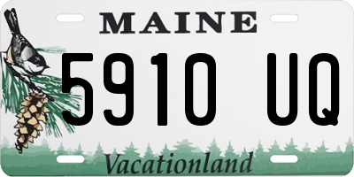 ME license plate 5910UQ