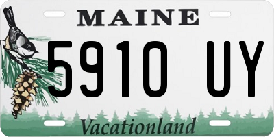 ME license plate 5910UY