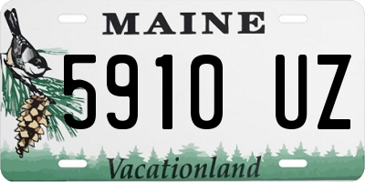 ME license plate 5910UZ