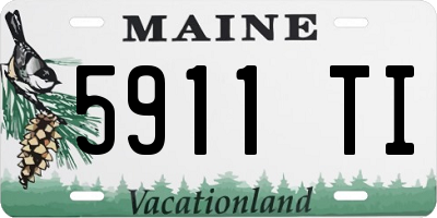 ME license plate 5911TI