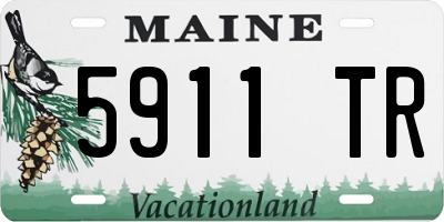 ME license plate 5911TR
