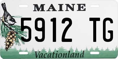 ME license plate 5912TG