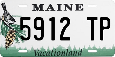 ME license plate 5912TP