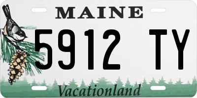 ME license plate 5912TY
